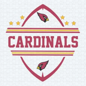 Love Cardinals Shield Emblem SVG