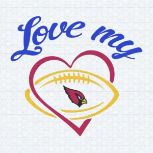 Love My Arizona Cardinals NFL Logo Funny SVG