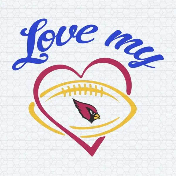 Love My Arizona Cardinals NFL Logo Funny SVG
