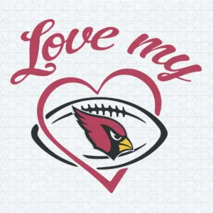 Love My Cardinals Football SVG