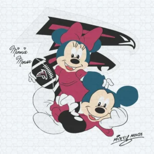 Mickey And Minnie Mouse Atlanta Falcons SVG