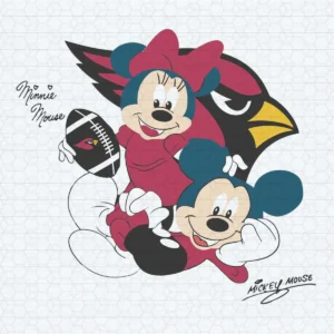 NFL Mickey And Minnie Mouse Arizona Cardinals SVG