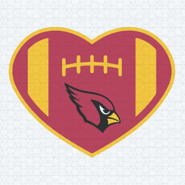 NFL Super Bowl Arizona Cardinals Heart Store Vector SVG