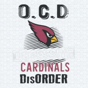 OCD Arizona Cardinals Obsessive Disorder SVG