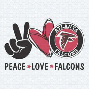Peace Love Atlanta Falcons SVG