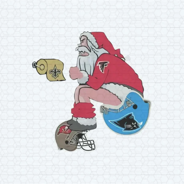 Santa Claus Atlanta Falcons Shit On Other Teams Christmas SVG