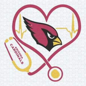 Stethoscope Heartbeat Nurse Symbol Arizona Cardinals SVG
