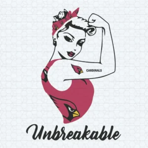 Strong Arizona Cardinals Unbreakable Strong Woman NFL SVG