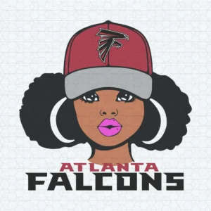 Stylish Atlanta Falcons Fan Girl SVG