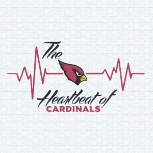The Heartbeat Of Cardinals Football Team SVG