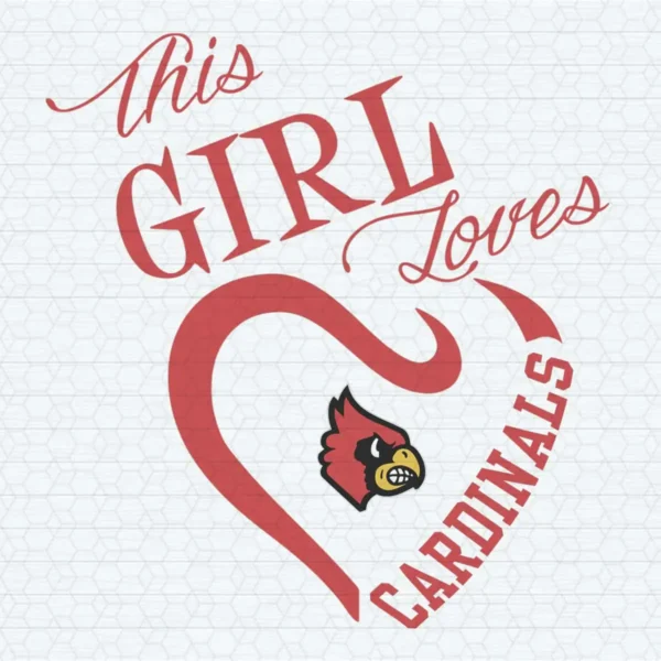 This Girl Loves Cardinals - Best SVG For Lovers