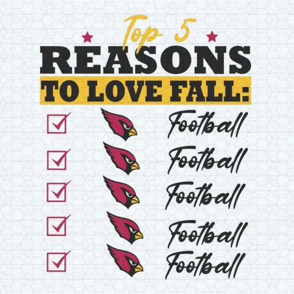 Top 5 Reasons To Love Fall Arizona Cardinals SVG
