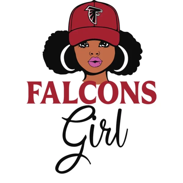 New Orleans Falcons Girl SVG
