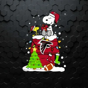 A Happy Christmas With Atlanta Falcons Snoopy SVG