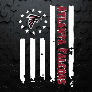 American Flag Football Sports Atlanta Falcons SVG