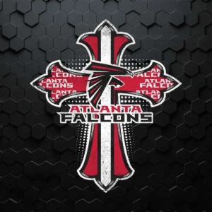 American Football Red Crusader Cross Atlanta Falcons SVG