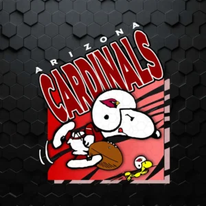 Arizona Cardinals Football Woodstock And Snoopy PNG