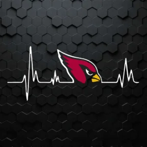 Arizona Cardinals Heartbeat SVG