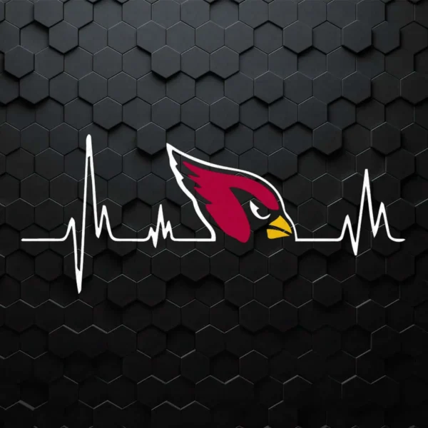 Arizona Cardinals Heartbeat SVG