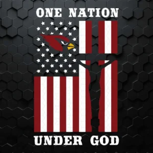 Arizona Cardinals One Nation Under God US Flag SVG