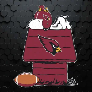 Arizona Cardinals Snoopy And Woodstock Waiting For Football Season SVG