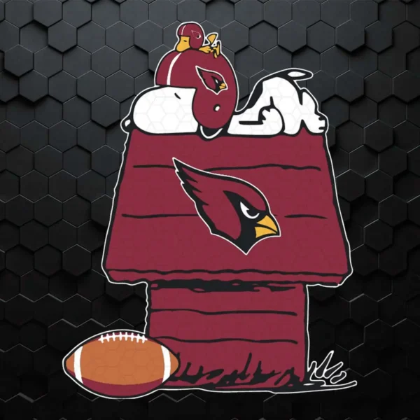 Arizona Cardinals Snoopy And Woodstock Waiting For Football Season SVG