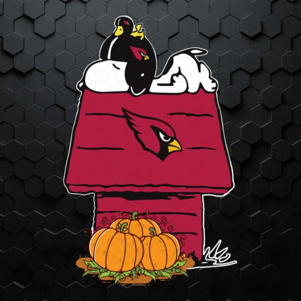 Arizona Cardinals Snoopy Pumpkin House NFL SVG