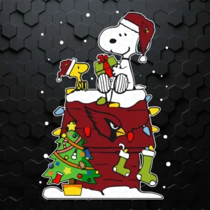 Arizona Cardinals- Snoopy & Woodstock Christmas SVG