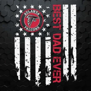Atlanta Falcons Best Dad Ever American Flag SVG
