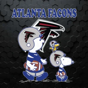 Atlanta Falcons Charlie Brown And Snoopy SVG