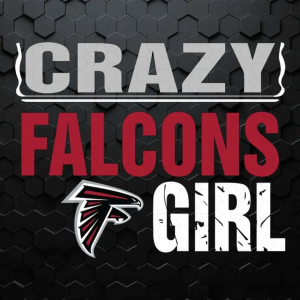 Atlanta Falcons Crazy Girl SVG