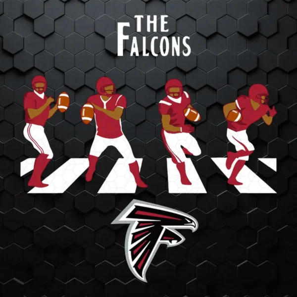 Atlanta Falcons The Beatles Abbey Road Walk SVG