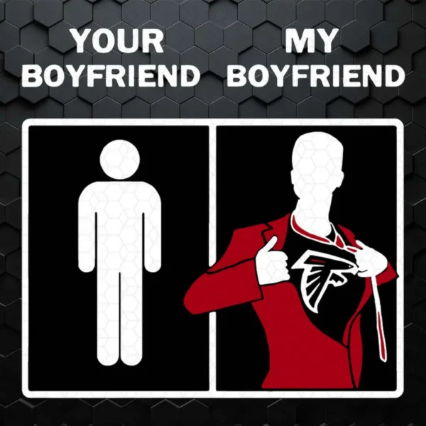 Atlanta Falcons Your Boyfriend My Boyfriend SVG
