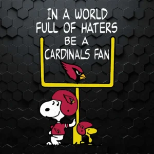 Be A Cardinals Fan Arizona Cardinals x Snoopy Mashup SVG