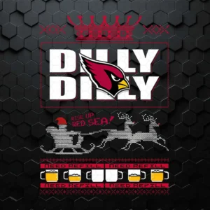 Bud Light- Dilly Dilly Arizona Cardinals Ugly Christmas SVG