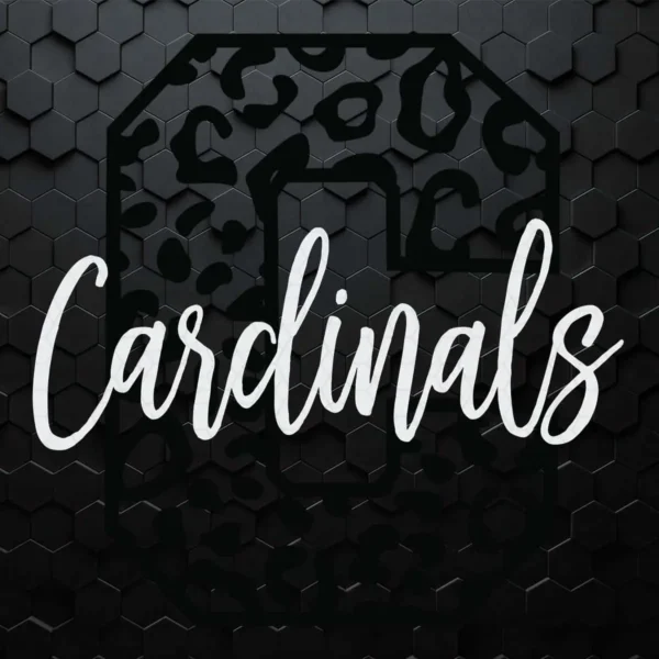 Cardinals Leopard Print SVG For Download