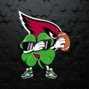 Dabbing Shamrock Football St Patricks Day Arizona Cardinals SVG