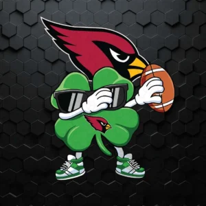 Dabbing Shamrock St Patricks Day Arizona Cardinals SVG