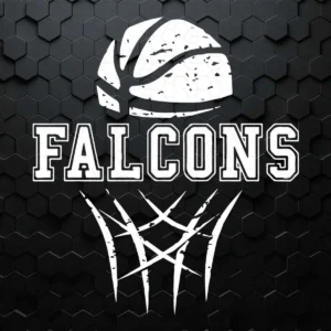 Falcons SVG Basketball Download Distressed SVG