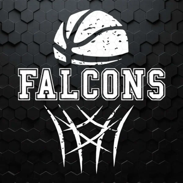 Falcons SVG Basketball Download Distressed SVG