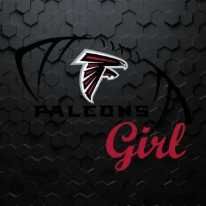 Fierce And Fabulous Falcons Girl SVG Design