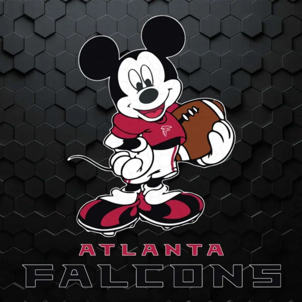 Football Atlanta Falcons Cheerful Mickey Mouse SVG