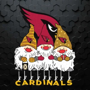 Gnomies Cardinals Merry Christmas SVG