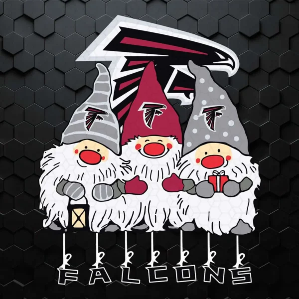 Gnomies Falcons Christmas SVG