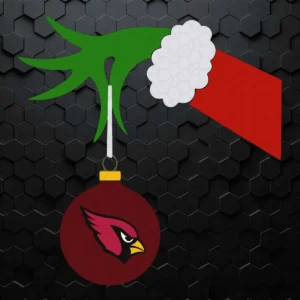 Grinch Hand Merry Christmas Arizona Cardinals SVG