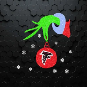 Grinch Hand Merry Christmas Atlanta Falcons PNG