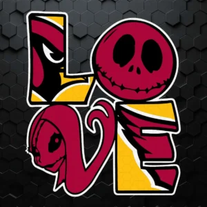 Halloween Jack And Sally Love the Arizona Cardinals NFL