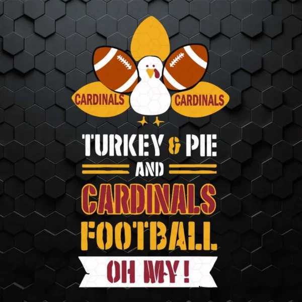 Happy Thanksgiving With Arizona Cardinals SVG