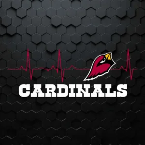 Heartbeat When My Cardinals Playing Funny SVG