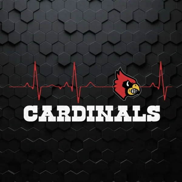 Heartbeat When My Cardinals Playing SVG